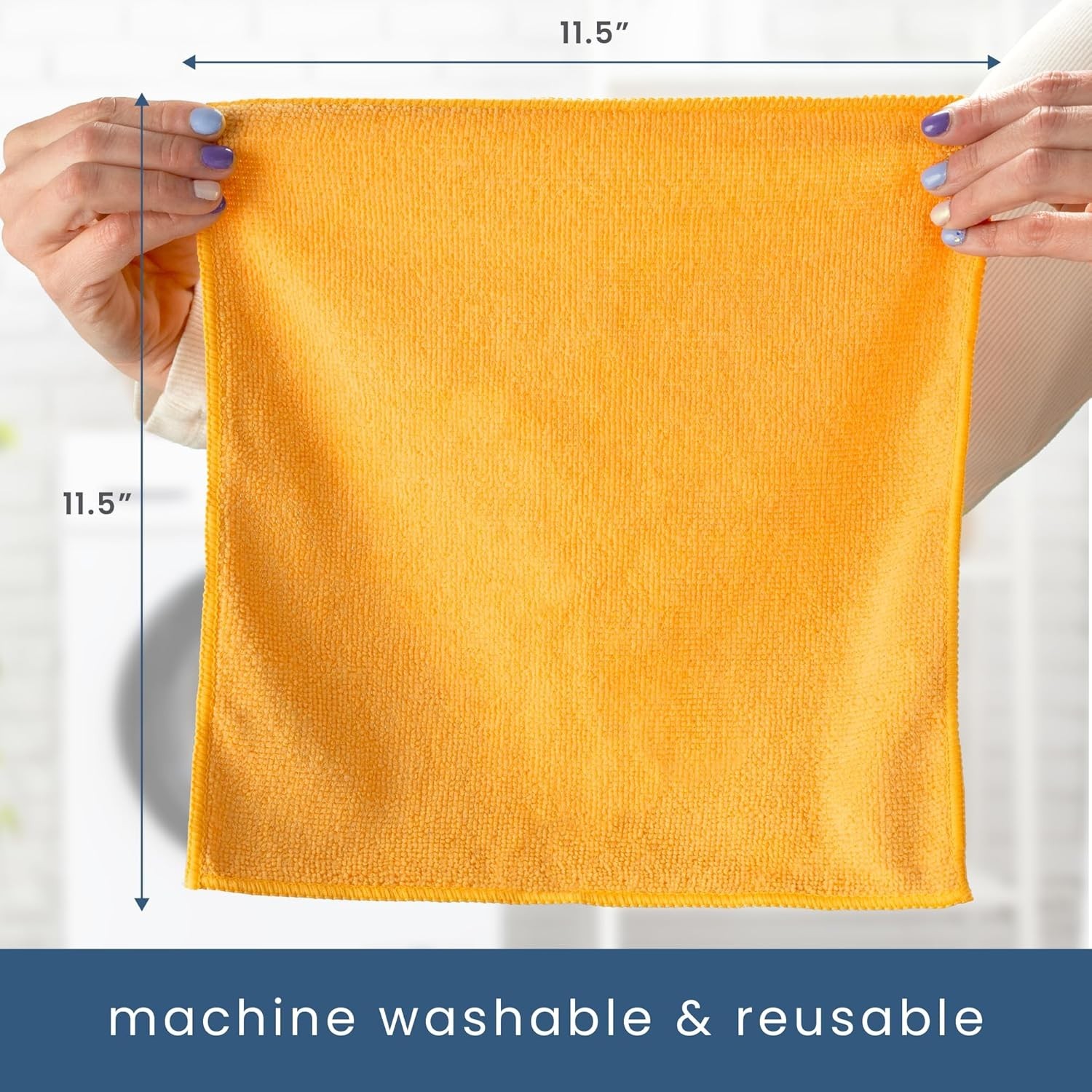 50 Microfiber Cleaning Cloths, Assorted Colors – Perfect for Every Cleaning Task