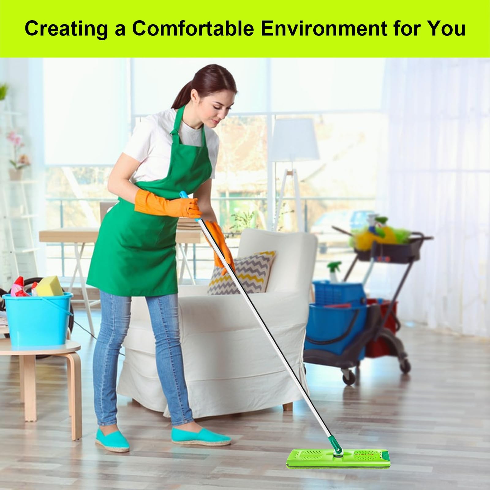 Replacement Microfiber Mop Pads for Libman Rinse ‘n Wring and 12 Pack