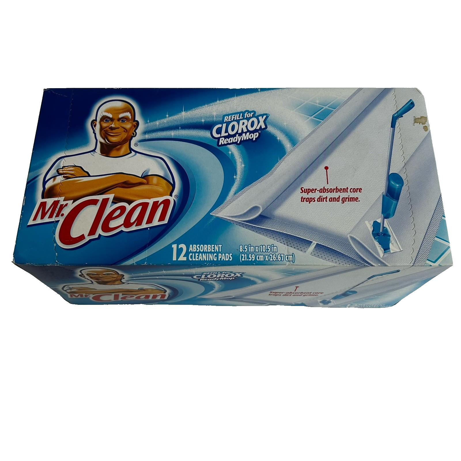 Mr Clean Refill for Clorox Ready Mop 12 Pads NOS Discontinued Box Germany 2004