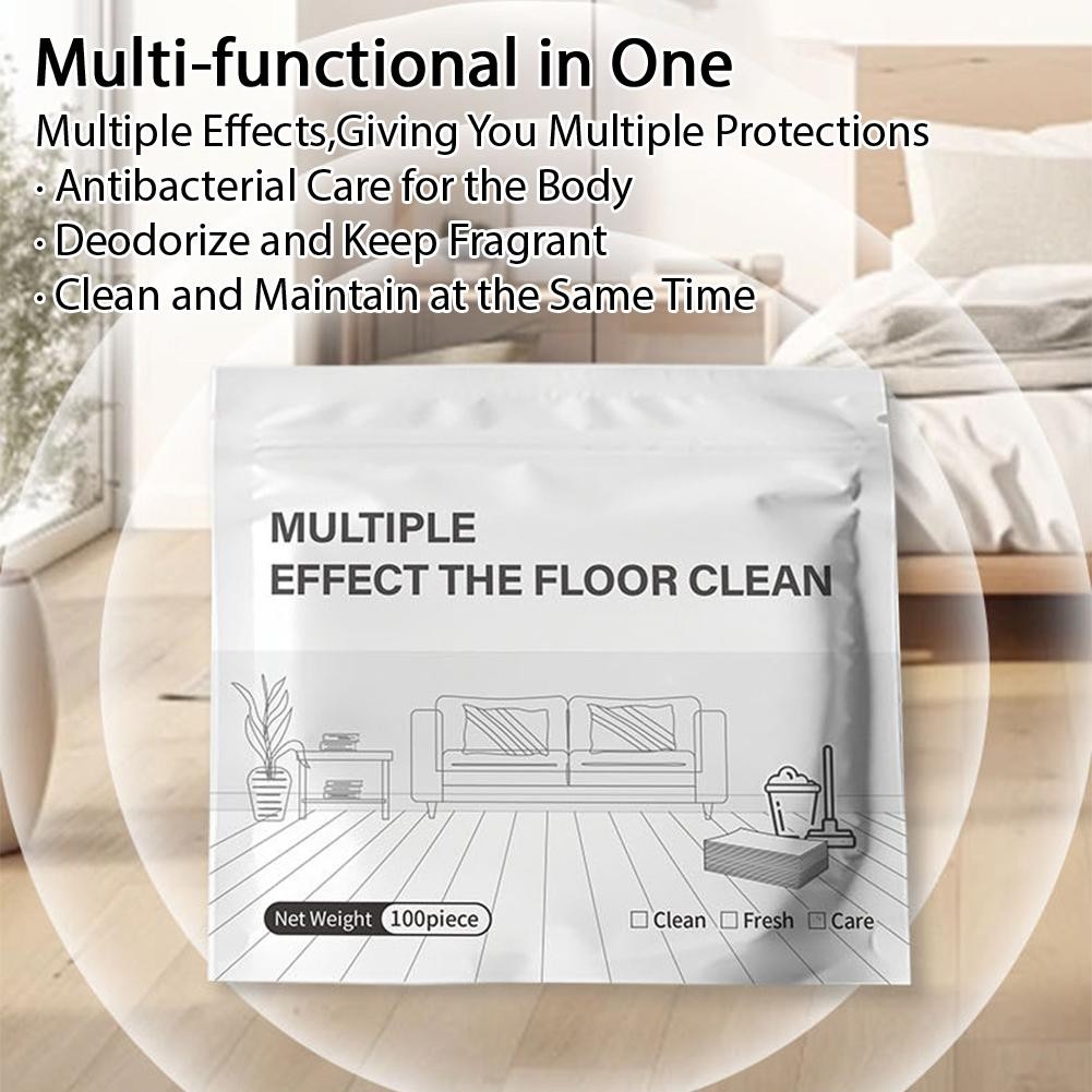 Water Soluble Floor Mopping Sheets for Hardwood Tile Laminate Marble Floors