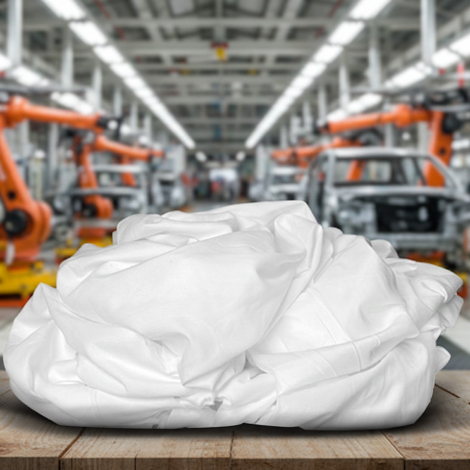 White Sheeting Cleaning Rags – Bulk Boxes 100% Cotton Shop Wiping Cloths