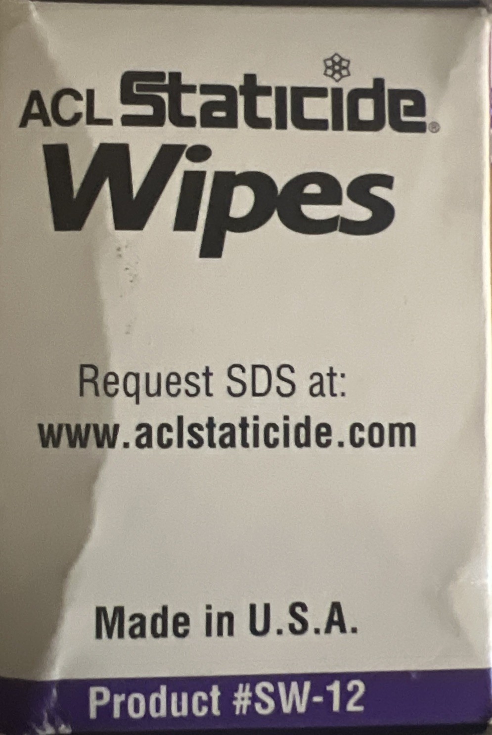 Acl Staticide Wipes Sw12 Anti-Static Wipes 3 Boxes Of 24