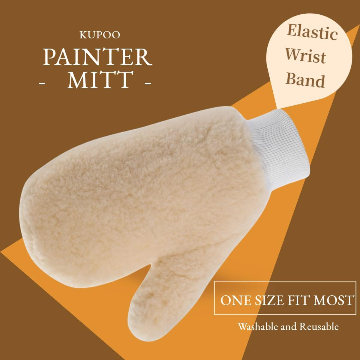 Paint Mitt,Painter’S Mitt with Thumb,Deck Stain Applicator for Painting Cleaning