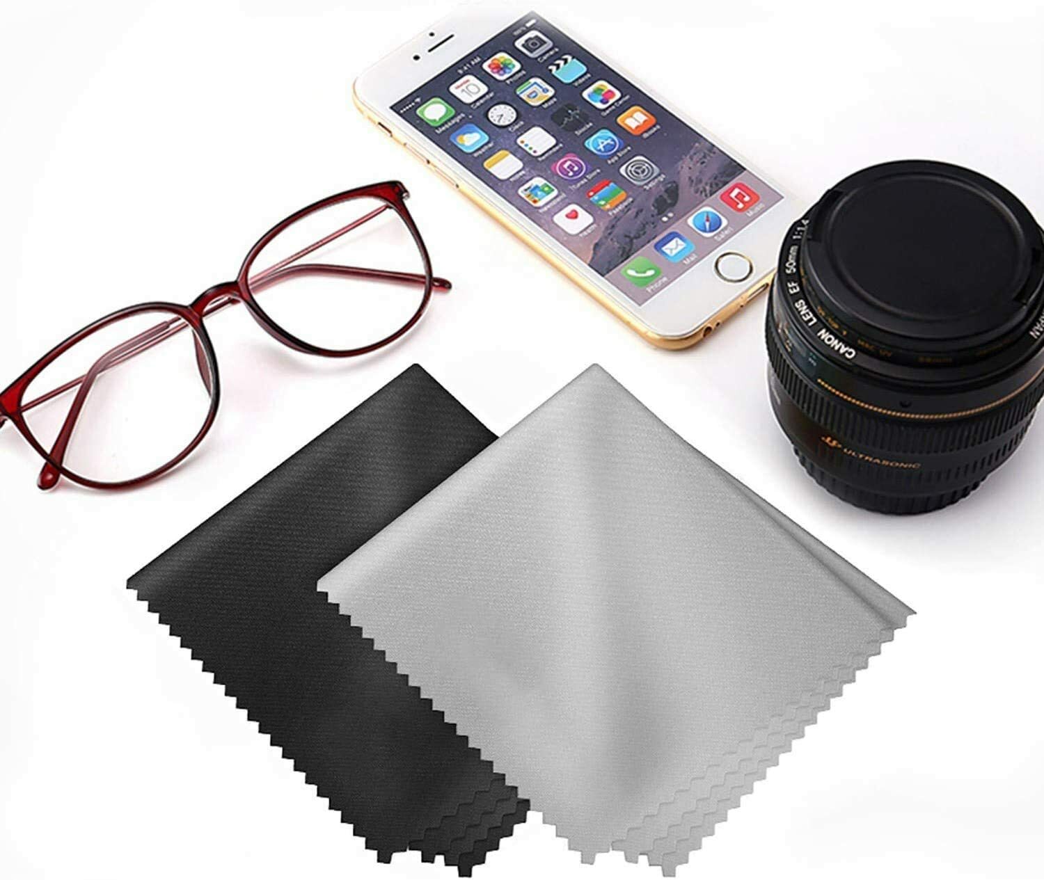 Oversized Microfiber Cleaning Cloth 8″ X 8″ for TV Screens Lens Phone-Multicolor