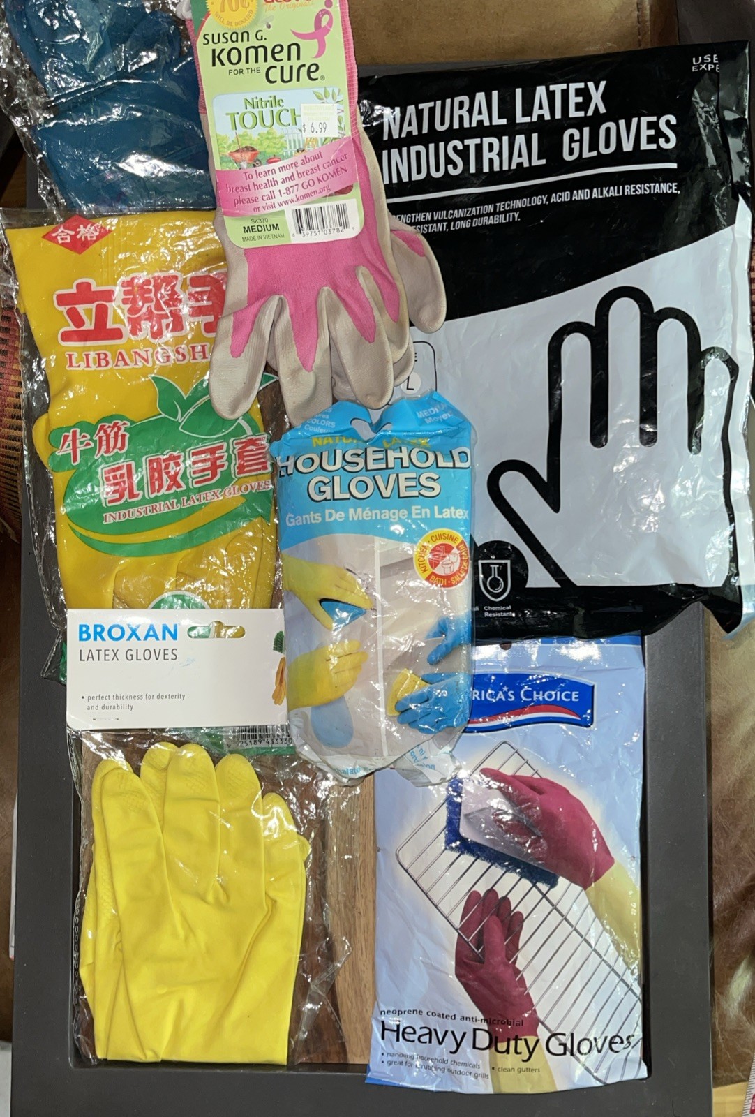 8x House cleaning gloves Housecleaning Painting Reusable Heavy Duty 8 Pairs NEW