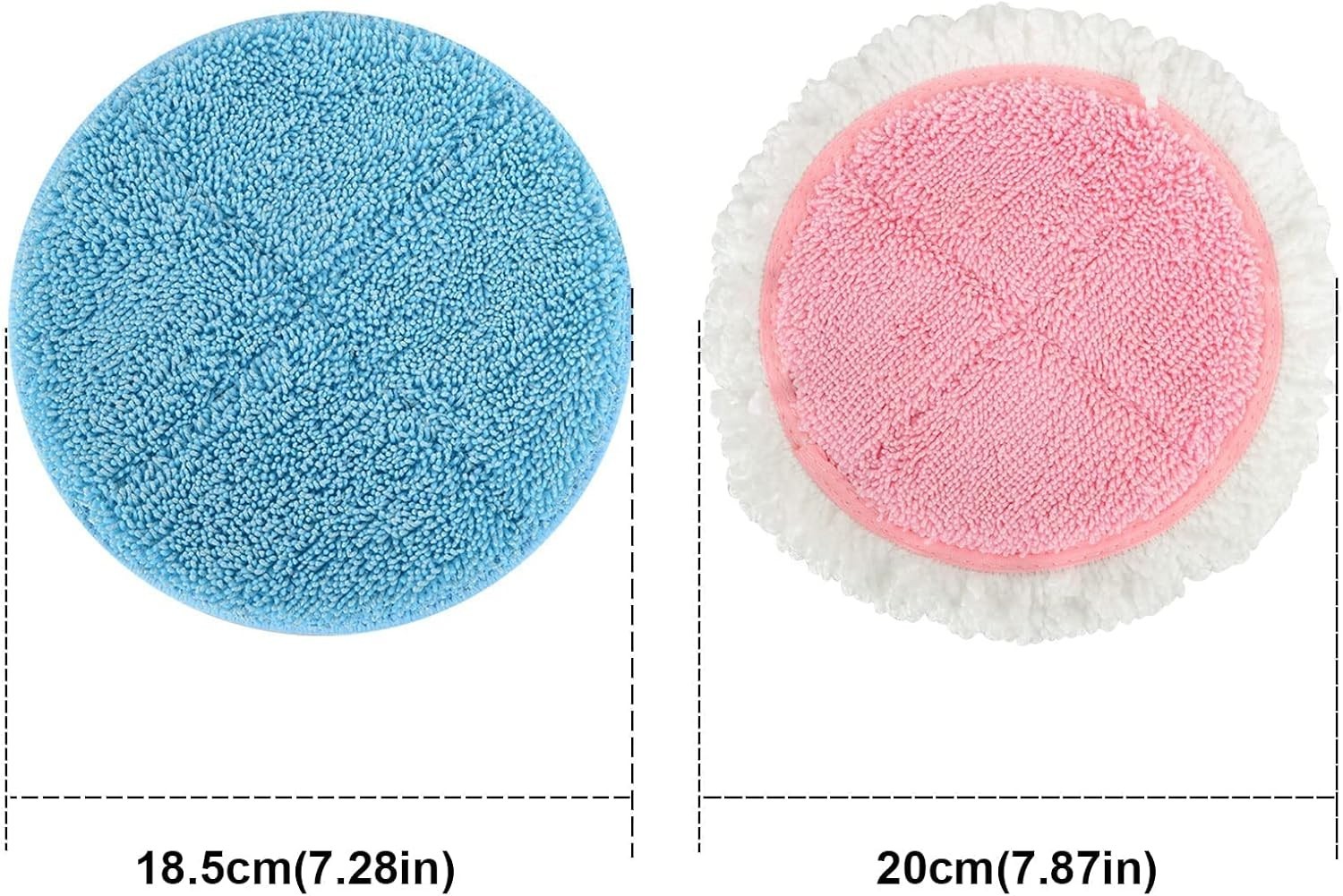 8 Pack Spin Mop Pads – 7.28in Microfiber Refills for Perfect Floor Cleaning