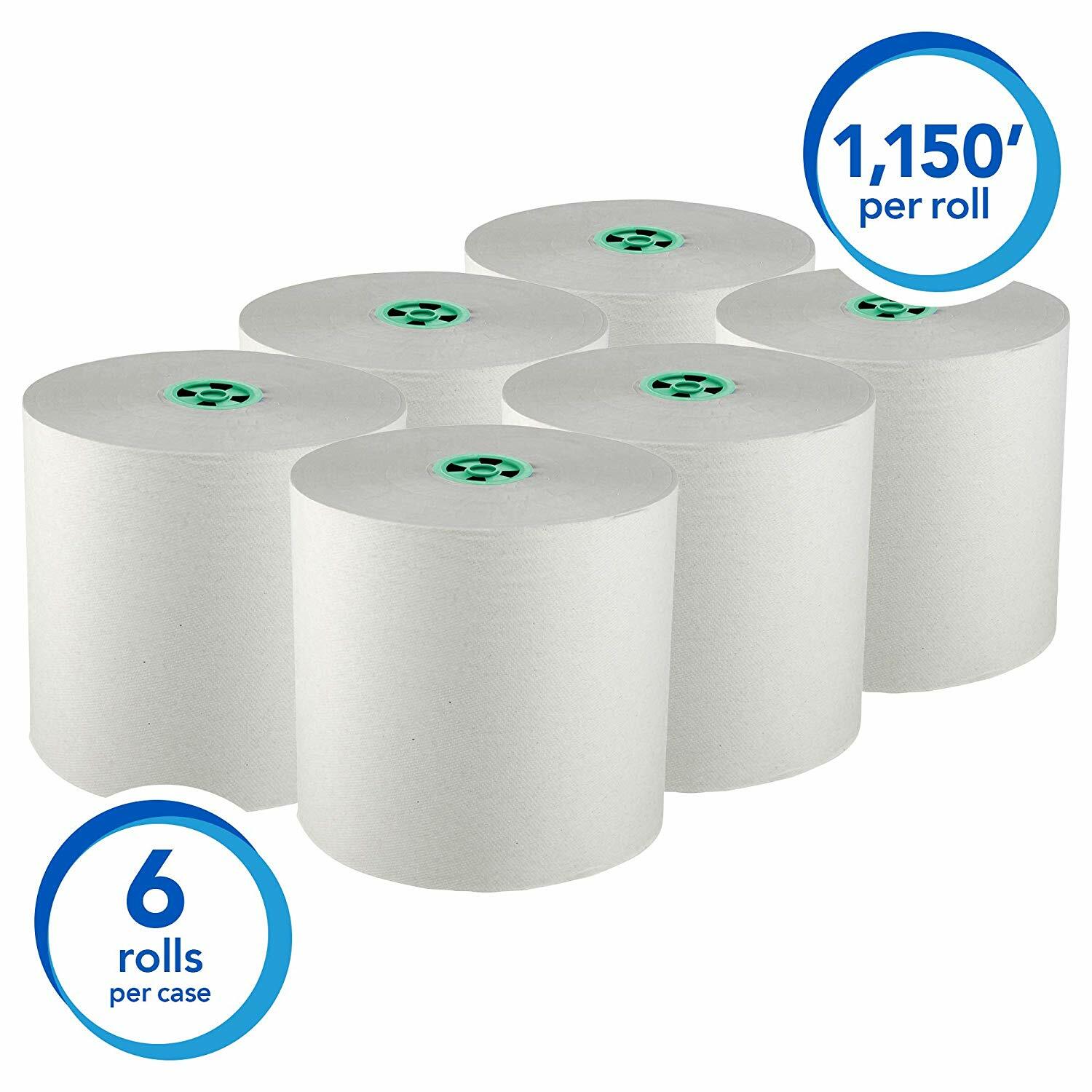 Scott Pro Hard Roll Paper Towels for MOD Dispenser, 6 White Rolls / Case