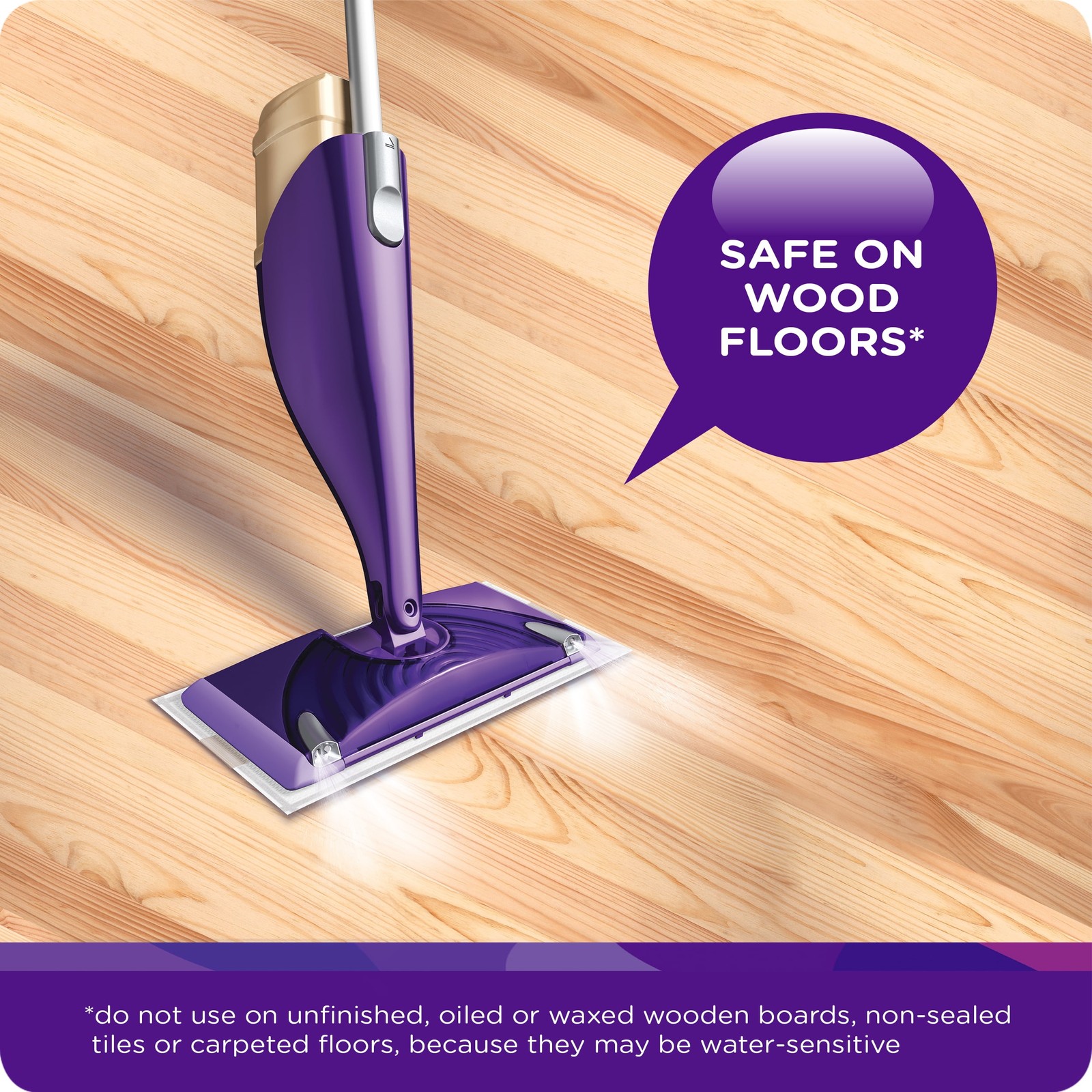 Swiffer Wet Jet Mop Refill Solution, Wood, Laminate, Tile, Floor Cleaner, 42.2oz