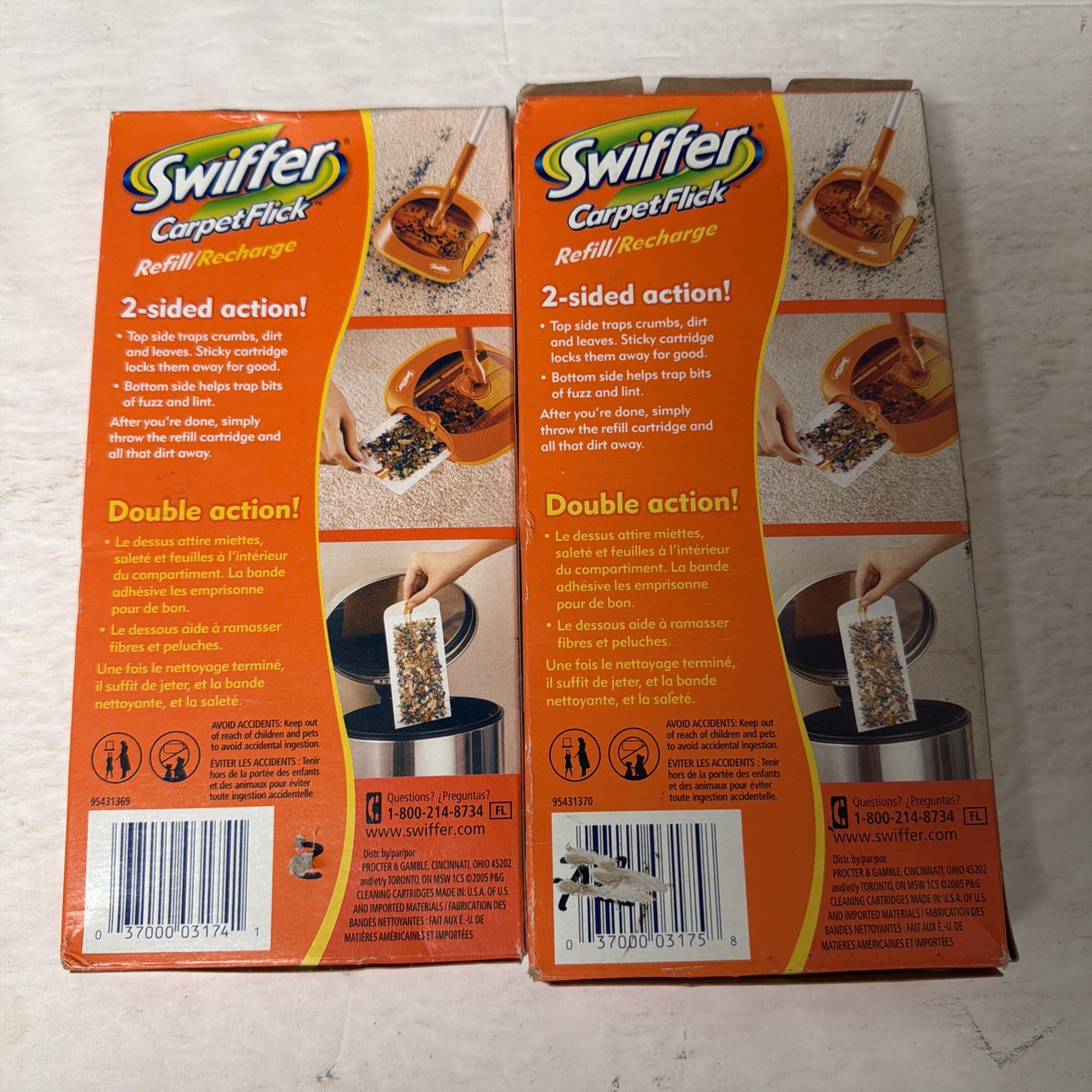 Swiffer CarpetFlick 36 Count Refii/Recharge Cleaning Cartridges NOS