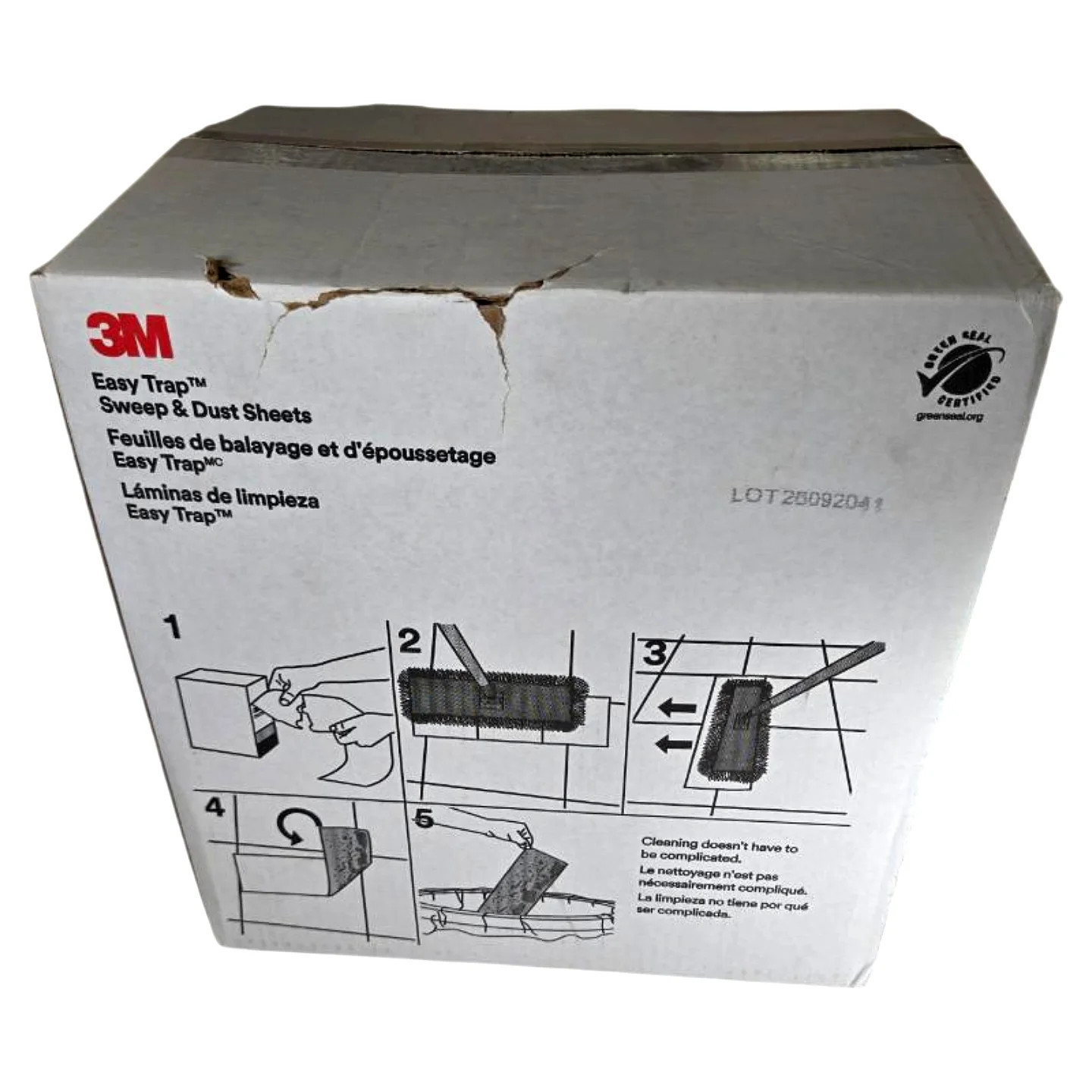 3M 55655W Easy Trap 5x6in 500 Sheets/2 Rolls Sweep & Dust Sheets