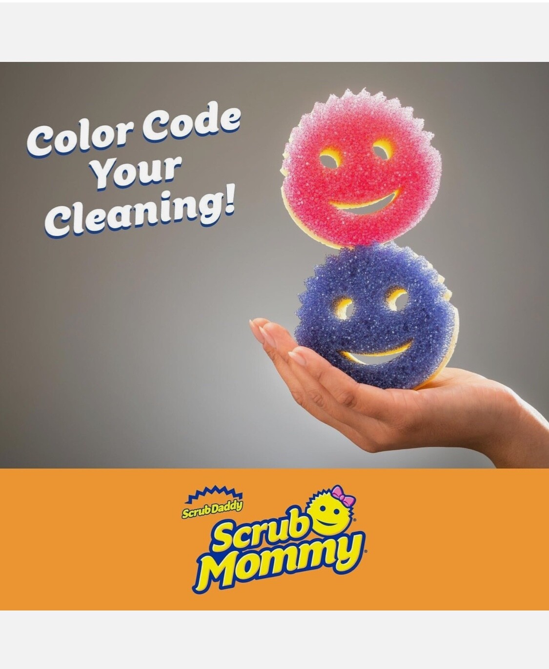 Scrub Mommy – Dual Sided Sponge with Soft Absorbent and Scratch- 3 Count