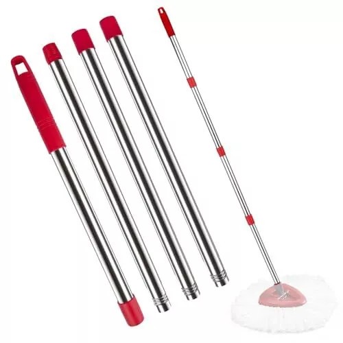 Spin Mop Replacement Handle for O-Cedar, 4-Section 30″ Germany Threaded Joint
