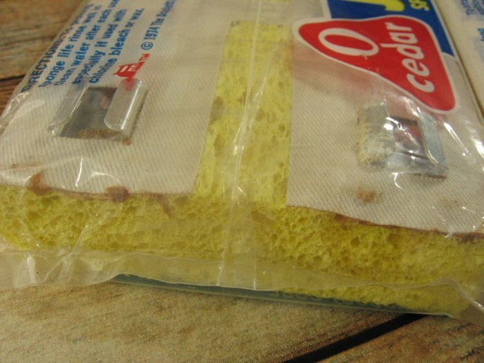 Vintage Ocedar JUMBO Sponge Mop Refill Lot NOS 8 x 3.75 in Qty 2 Rare HTF