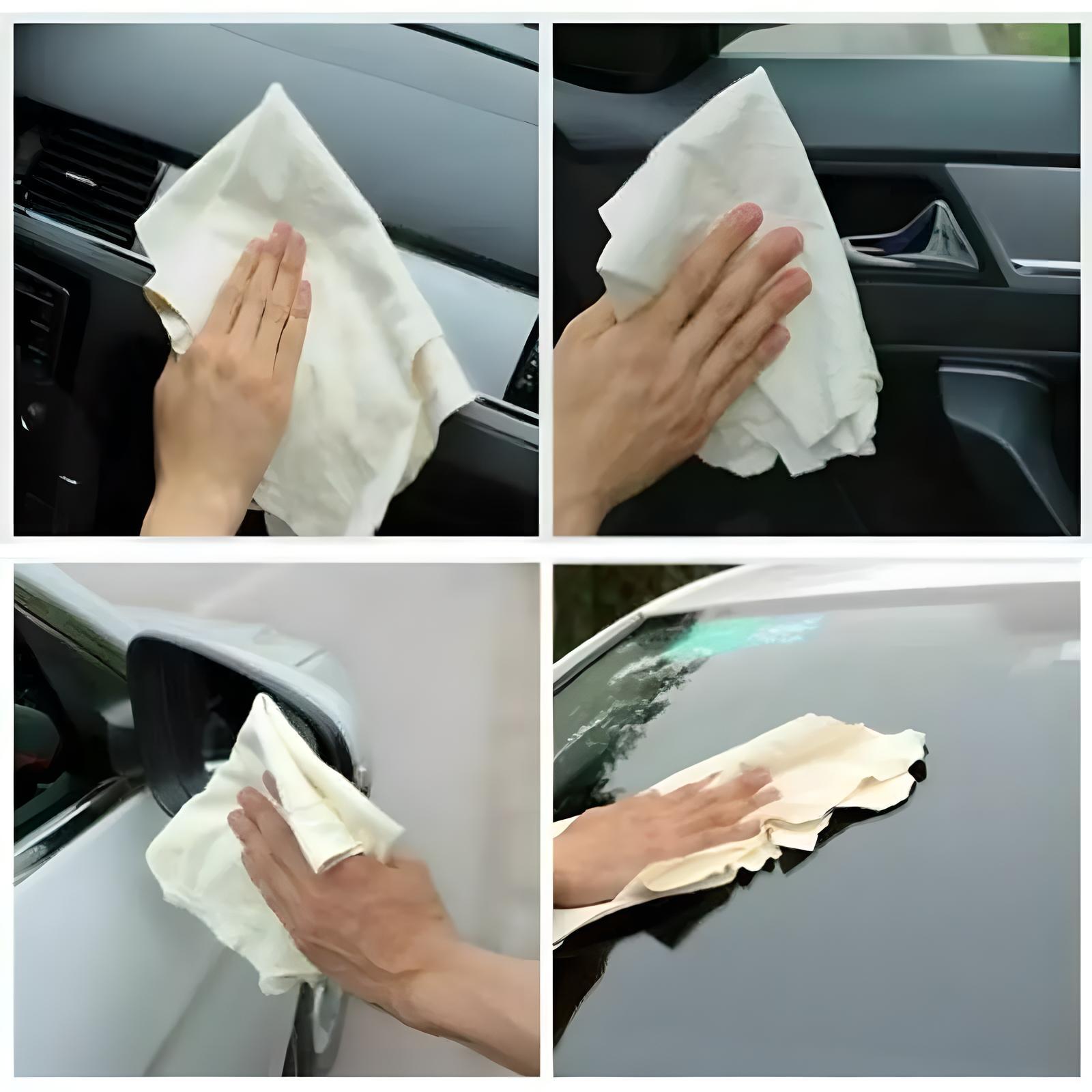 Car Cleaning Cloth Washing Absorbent Drying Shammy Towe Natural Chamois Leather