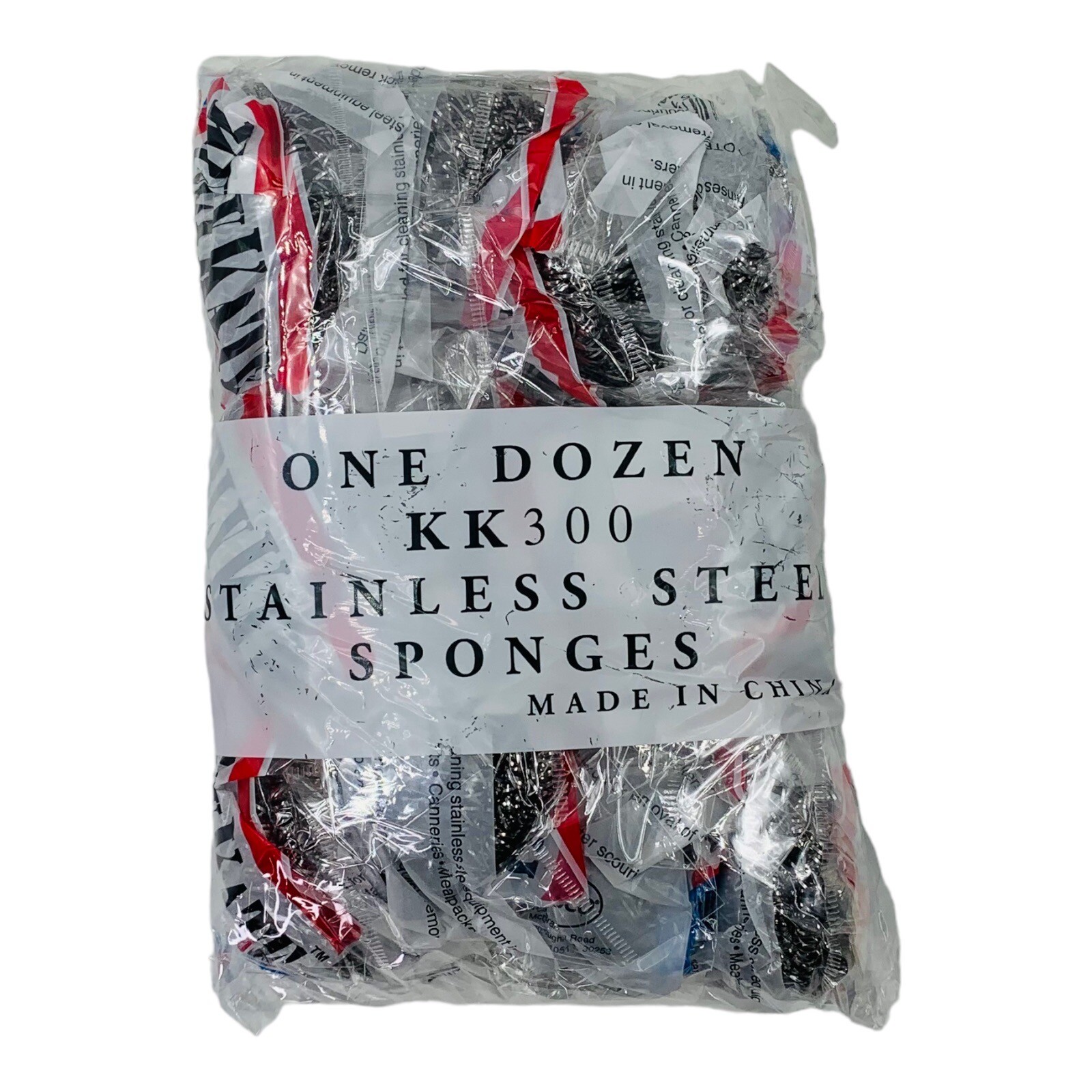 12 Count Stainless Steel Sponges Scrubbers Scour Pad Kurly Kate KK300