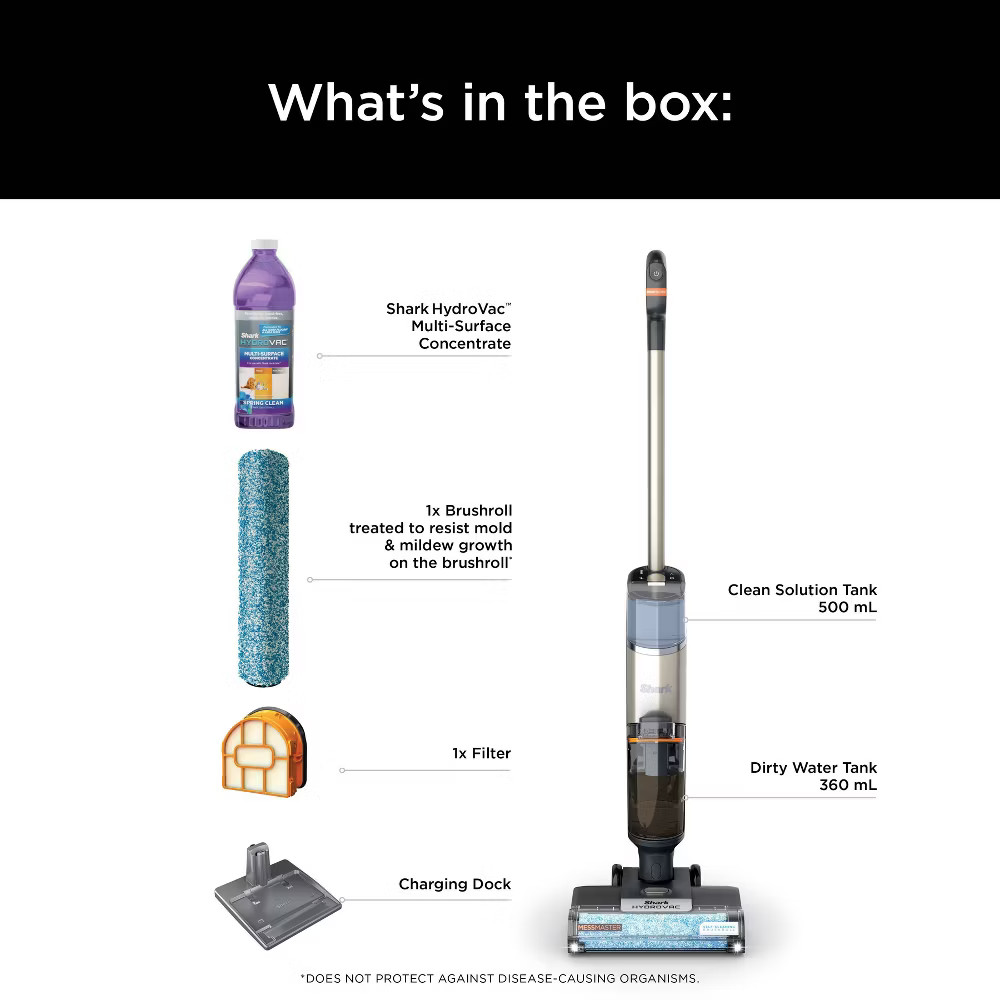 Shark HydroVac MessMaster Heavy Duty 3-in-1 Cordless Vacuum Mop and