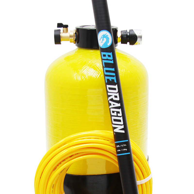 Blue Dragon Water Fed Pole and Yellow DI Tank Starter Kit