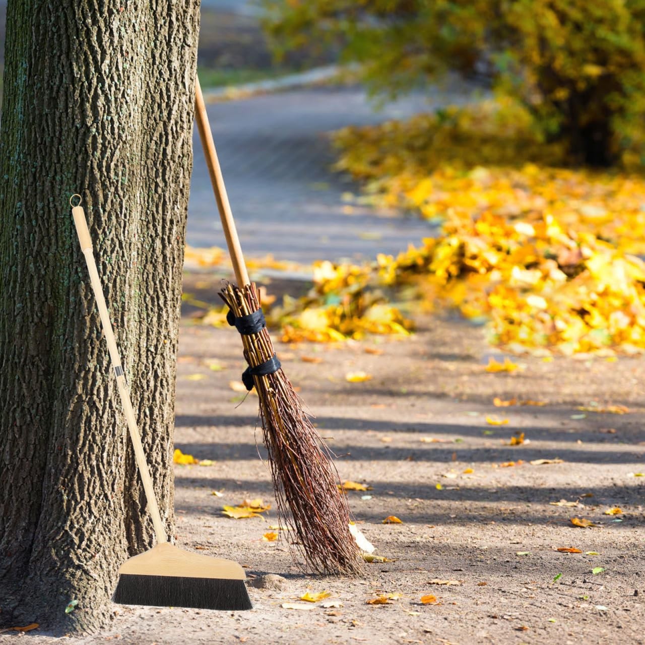 Horsehair Broom, Horsehair Broom or Wood Floors Indoor Broom Soft Bristle