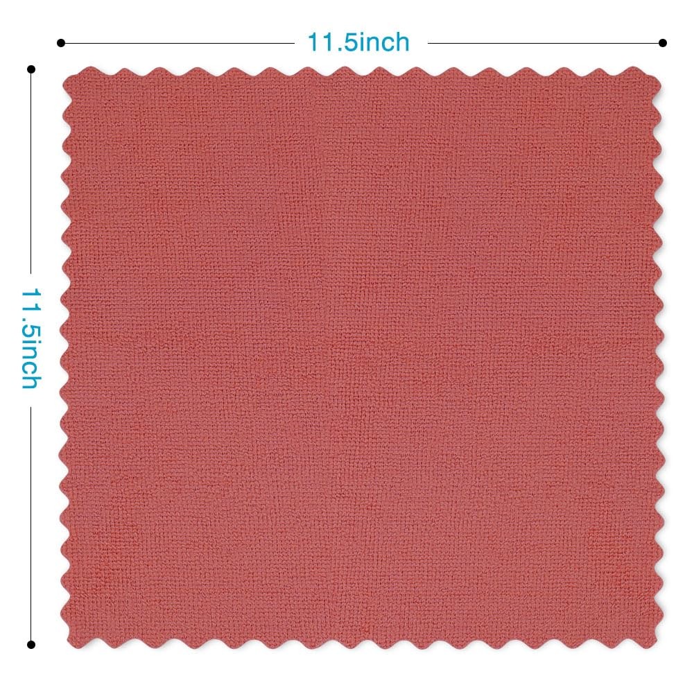 Orighty Microfiber Cleaning Cloth Bulk, 50 Pack Shop Towels 12×12 Inch, Red | Re