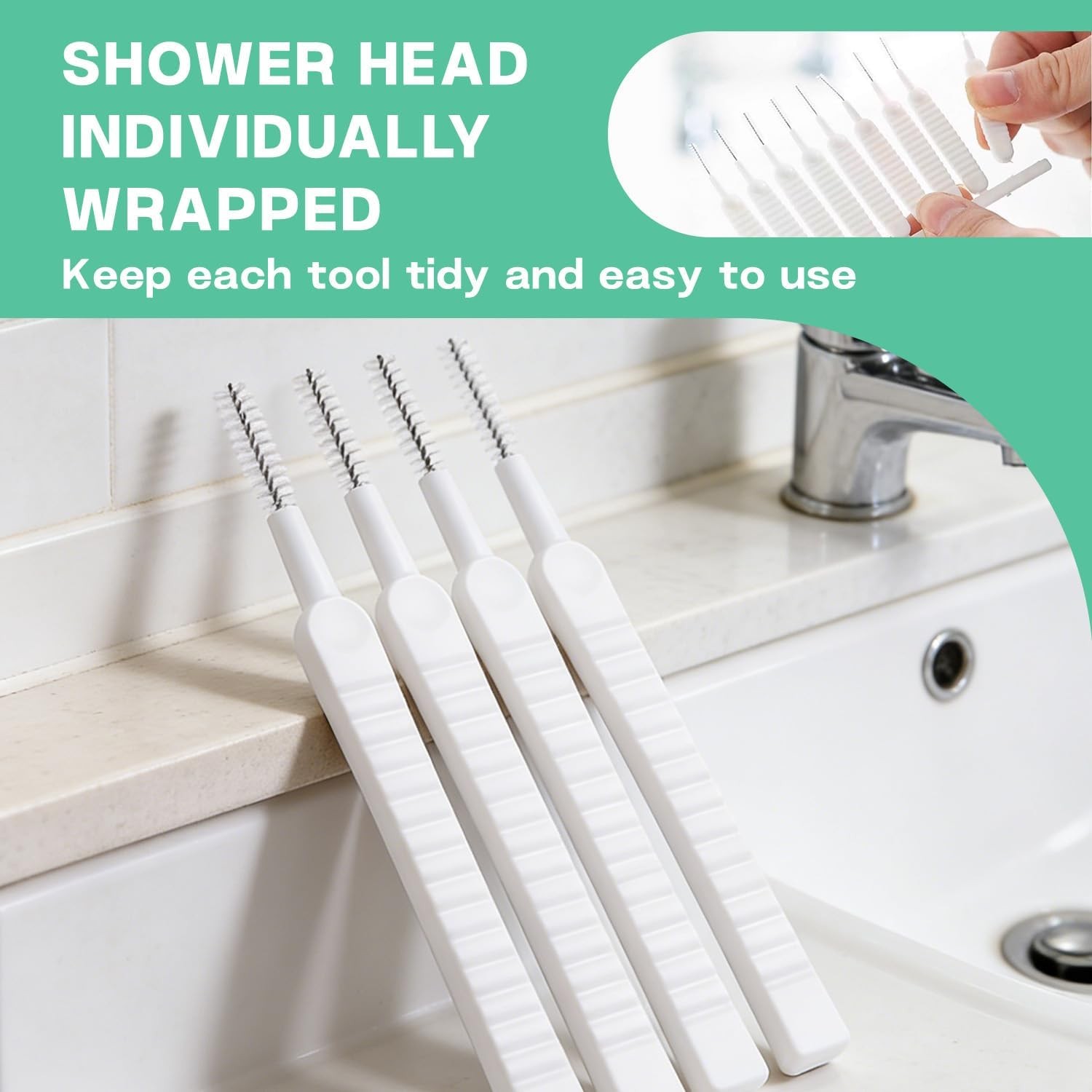20PCS Shower Head Cleaning Brush,Tiny Brushes for Cleaning Shower Head,Gap Hole