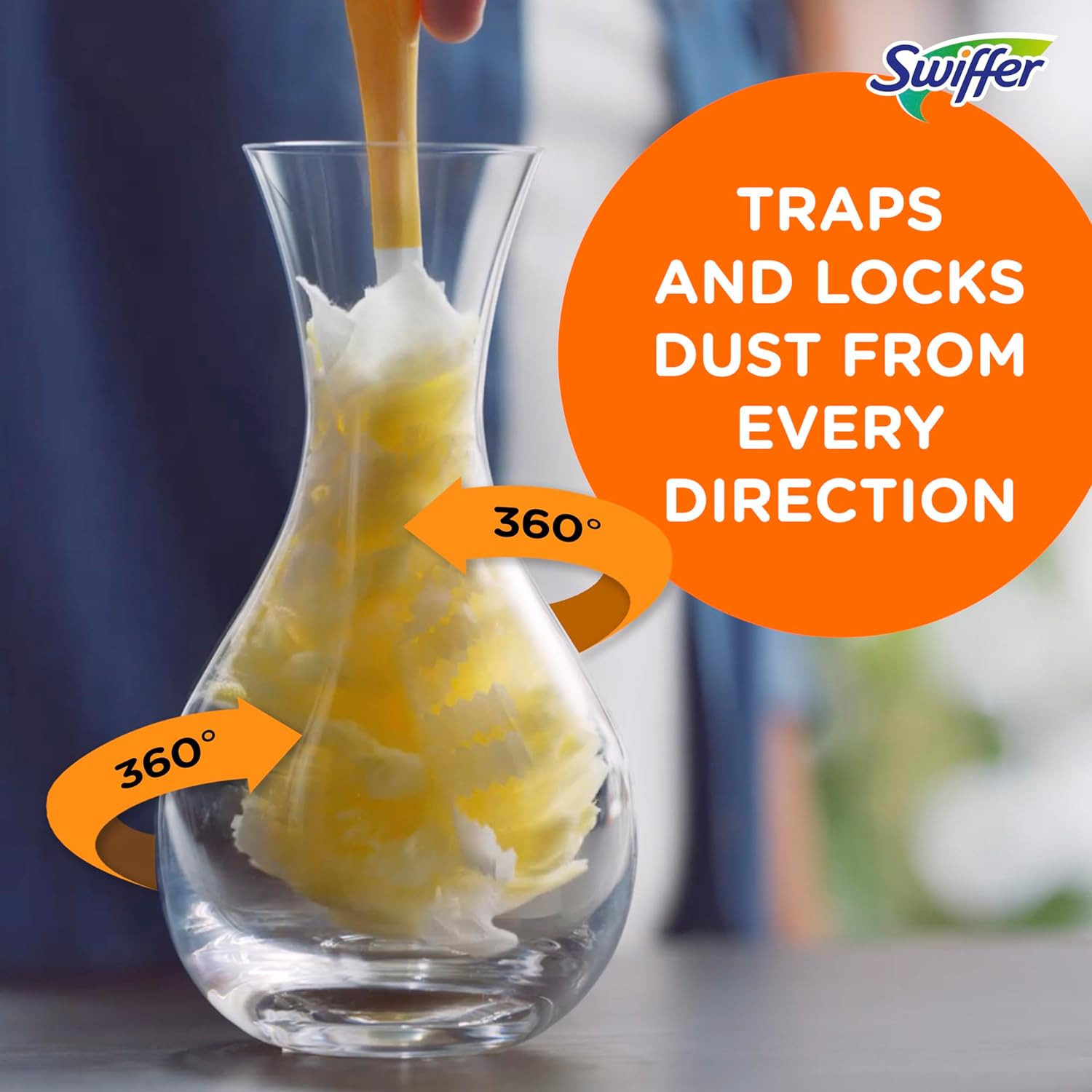 Swiffer Duster Heavy Duty 3 Ft Extendable Handle Starter Kit with 3 Refills