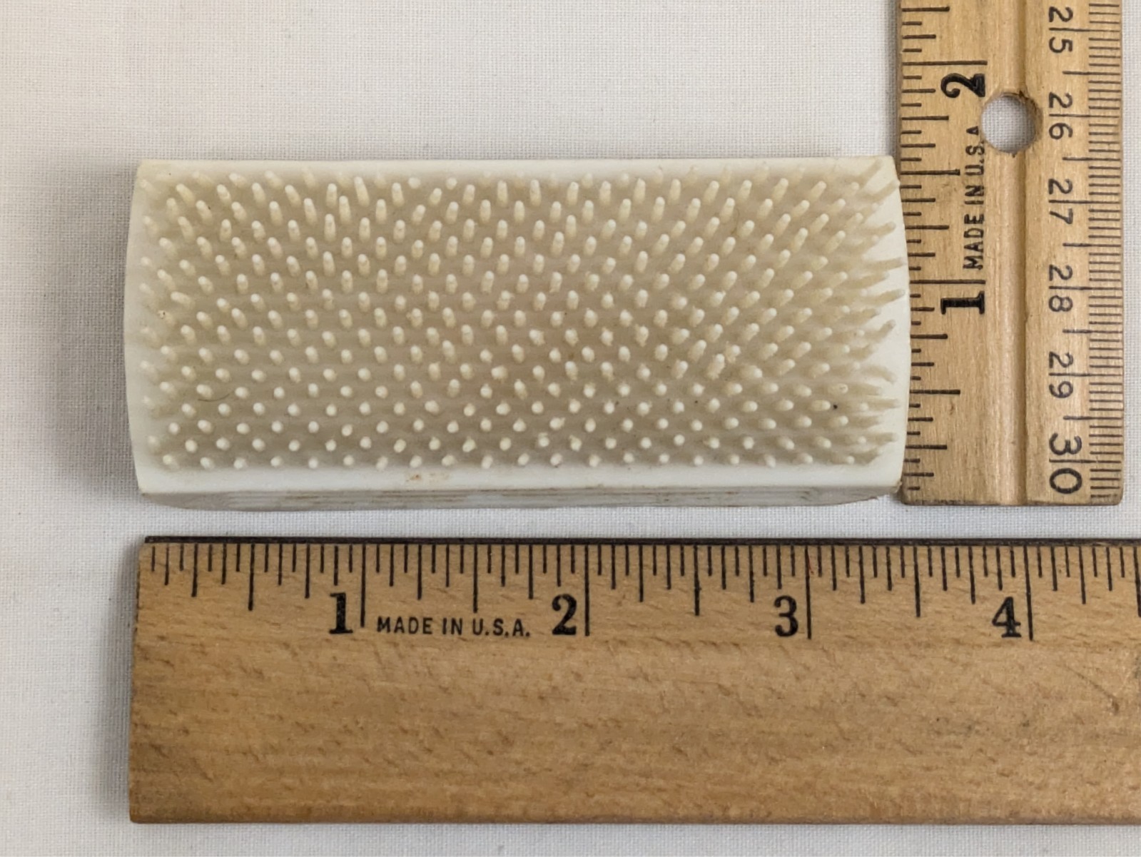Empire Vegetable & Hand Brush Vintage White Plastic Scrubbrush Good Housekeeping
