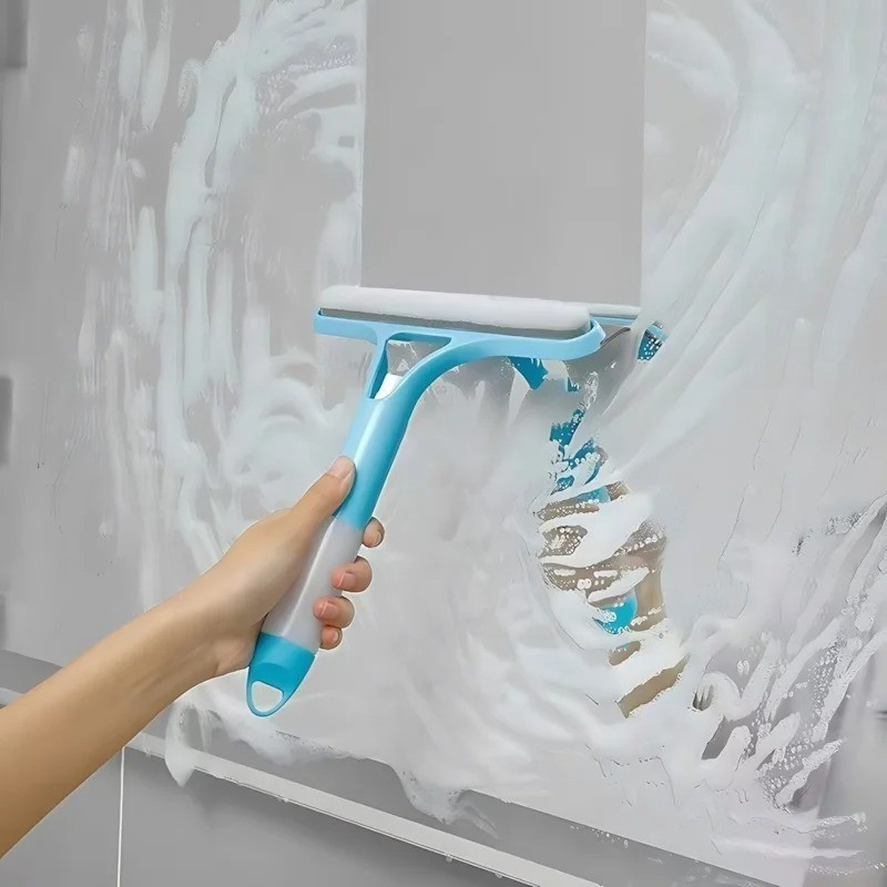 Glass Window Wiper Cleaner Squeegee Shower Screen Mirror Home Car Blade Brush