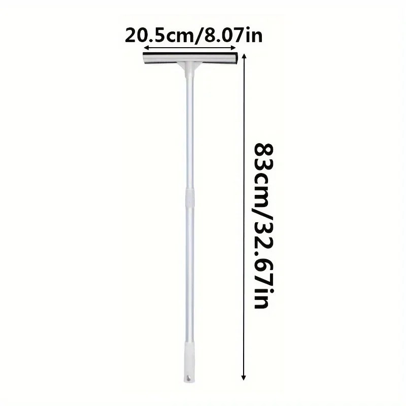 Extendable Window Squeegee Cleaner 32″ Long Handle 2-in-1 Car Glass CleaningTool