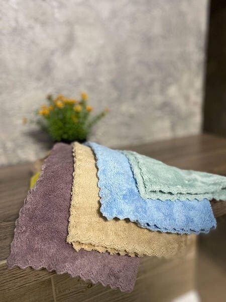 20pcs of 10×10 in microfiber soft absorbent kitchen cleaning towels, rags