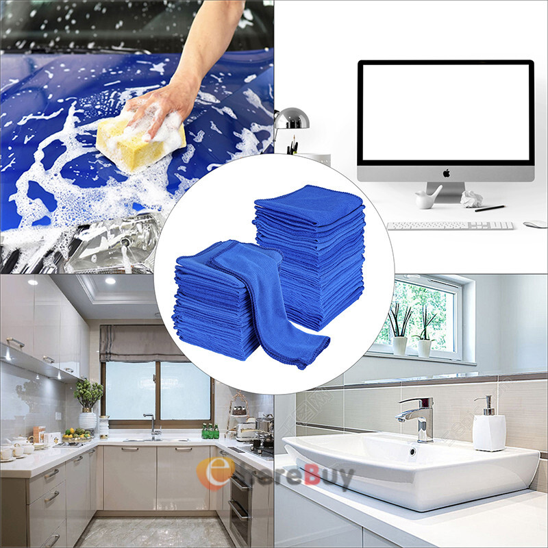 LOT 5~100pcs Car Wash Towel Microfiber Plush Cleaning Drying Car Care Soft Cloth