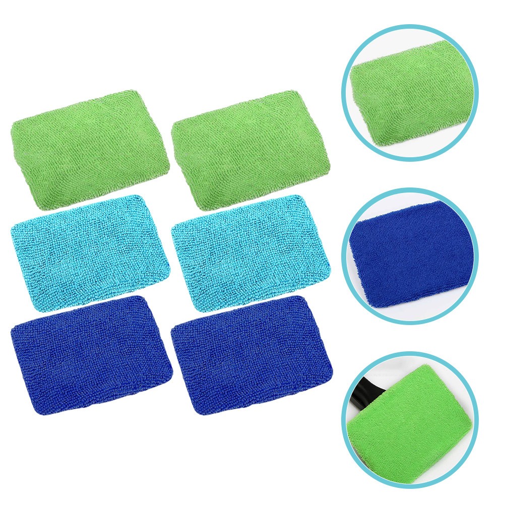 6Pcs Durable Microfiber Towels for Automotive Window and Rearview Mirror Care