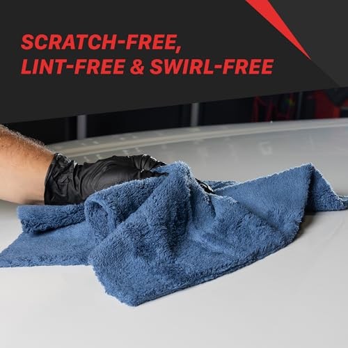 Universal Microfiber Towels – 600GSM Edgeless Design – 16″ x 16″ (3-Pack) Grey