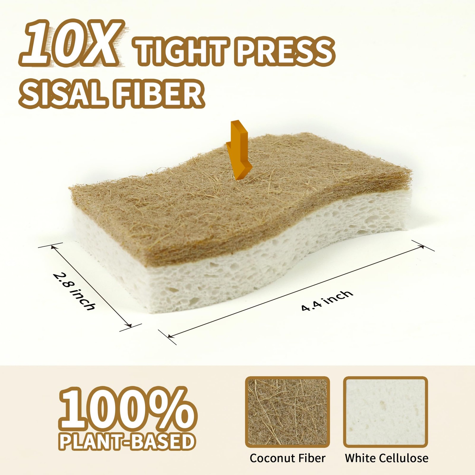 Natural Kitchen Sponges, Biodegradable & Compostable | Non-Scratch Cellulose …