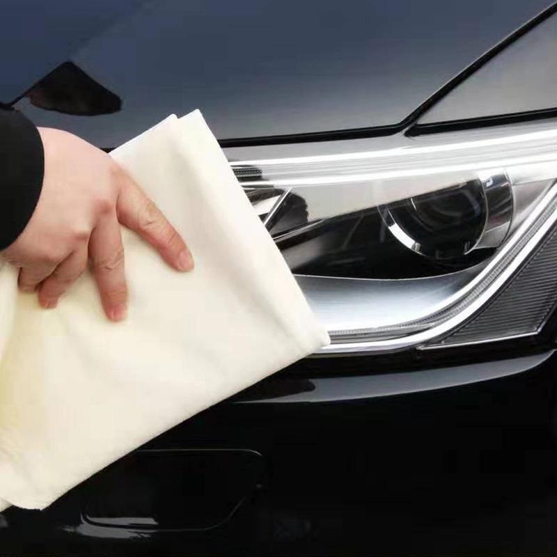 Washing Absorbent Drying Shammy Towel Natural Chamois Leather Car Cleaning Cloth