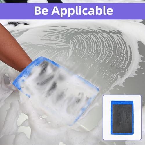 4Pcs Clay Mitt and Towel, Auto Detailing Clay Mitts with Towels Fine Grade for