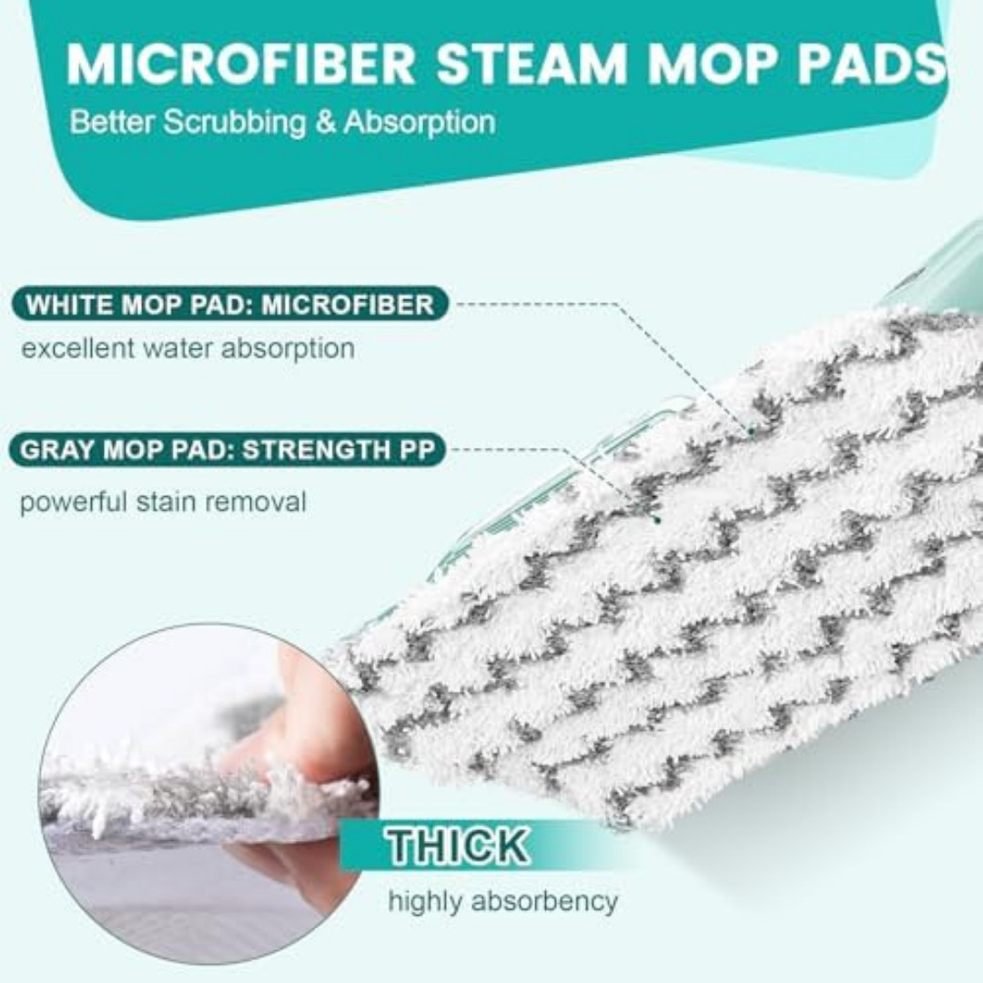 6 Pack Steam Mop Replacement Pads for Shark Steam Mops