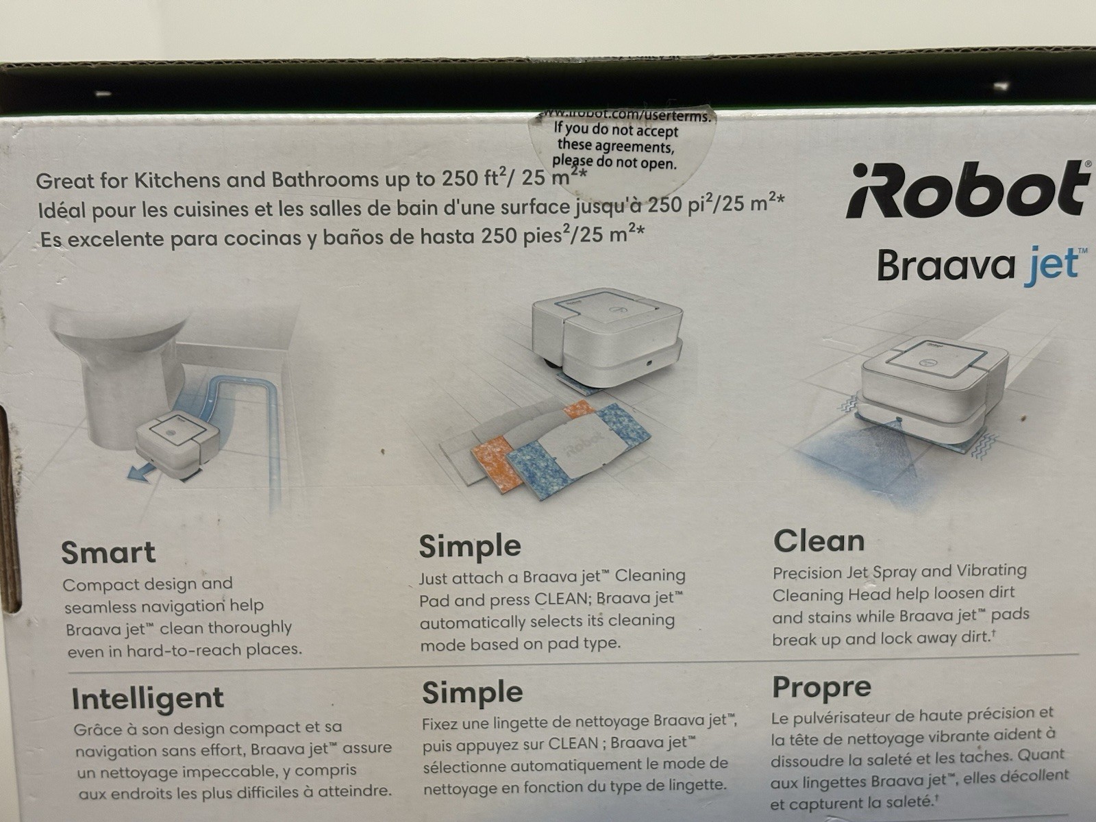 iRobot Braava Jet 240 White Mopping Robot -Works