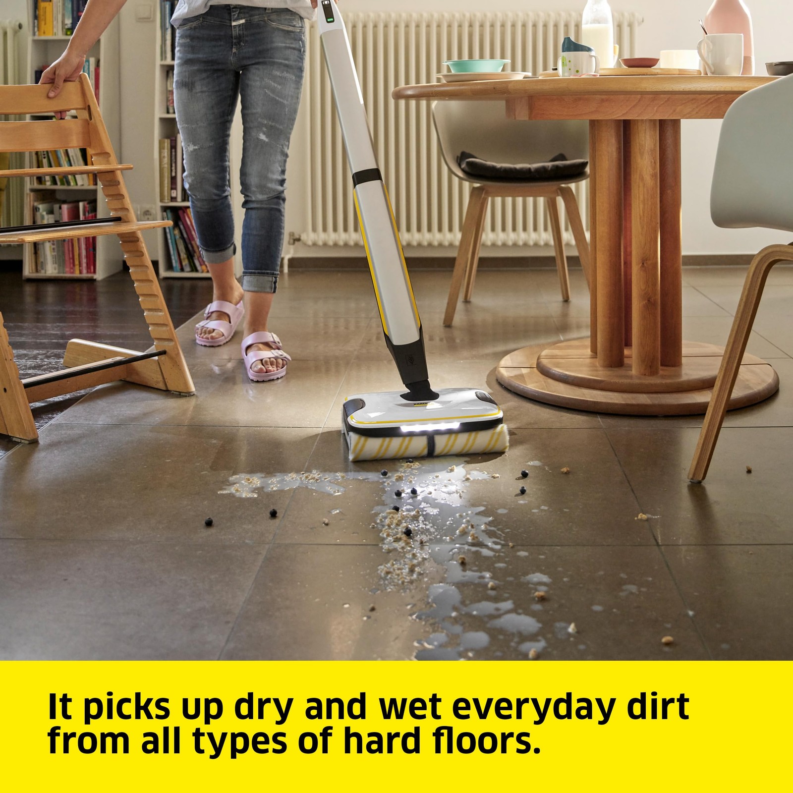 Kärcher FC 7 Electric Floor Cleaner, Wood, Tile, LVT, Vinyl & Stone Flooring