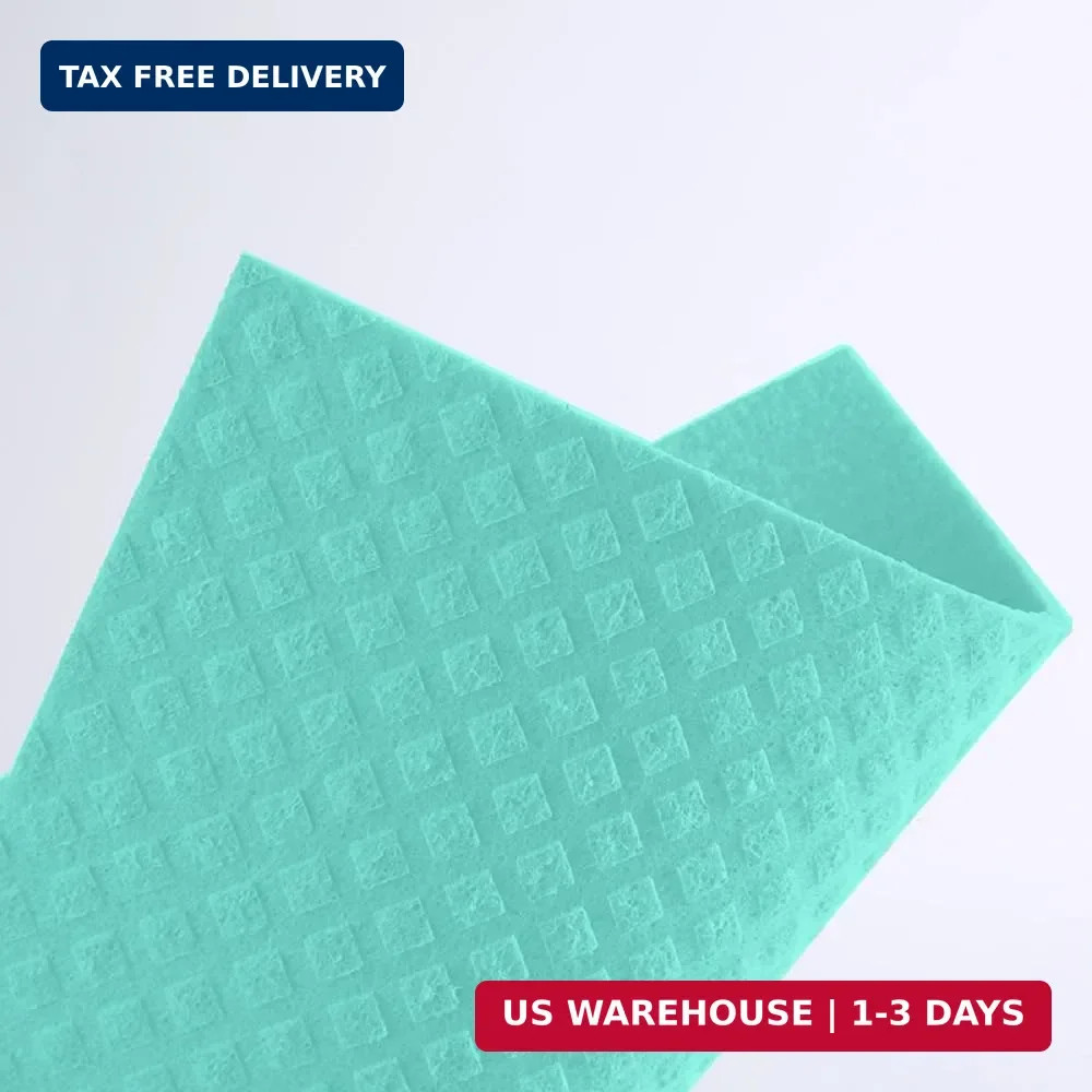 Reusable Cleaning Cellulose Sponge Cloths Absorbent Wipes Clean Kitchen Car Dish