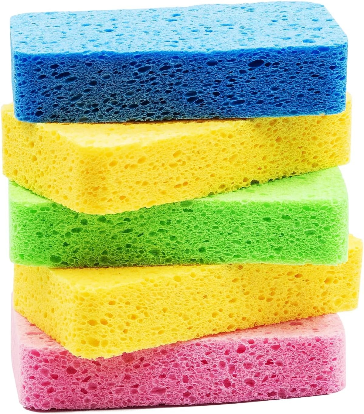Sponges for Dishes Large Cellulose Kitchen Sponge Heavy Duty Scrub Sponges
