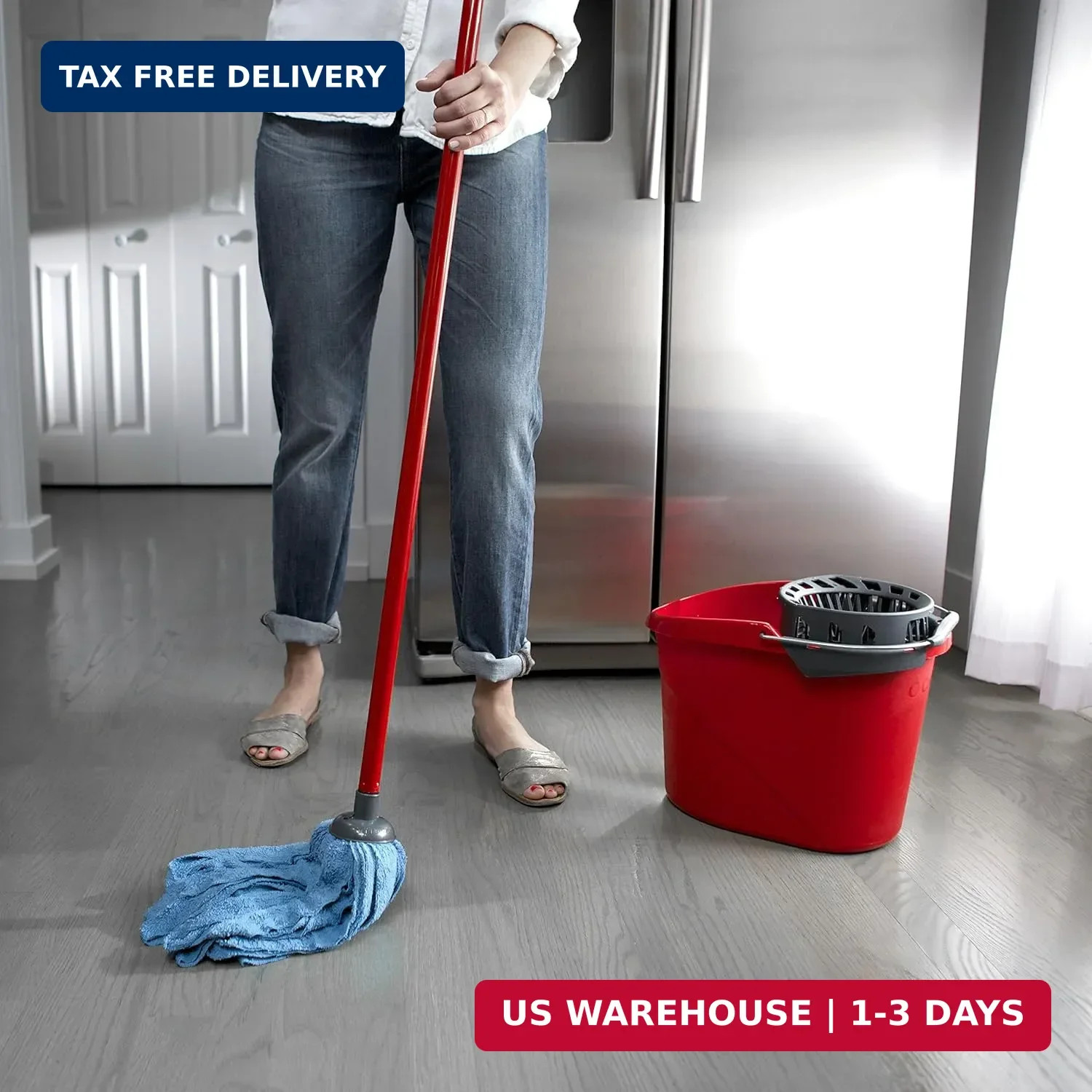 O-Cedar Microfiber Cloth Mop Refill, Blue 1 Count (Pack of 1),