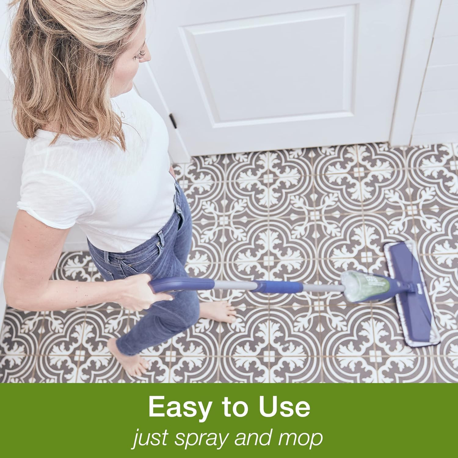 Bona Multi-Surface Floor Premium Spray Mop with Cleaner Refill, 128 Fl Oz