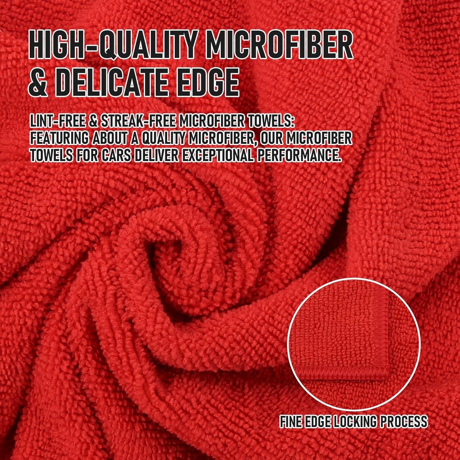 Microfiber Cleaning Cloth, 16in*16in, 12 Pack Ultra-Thick Cleaning Rags, Supe…