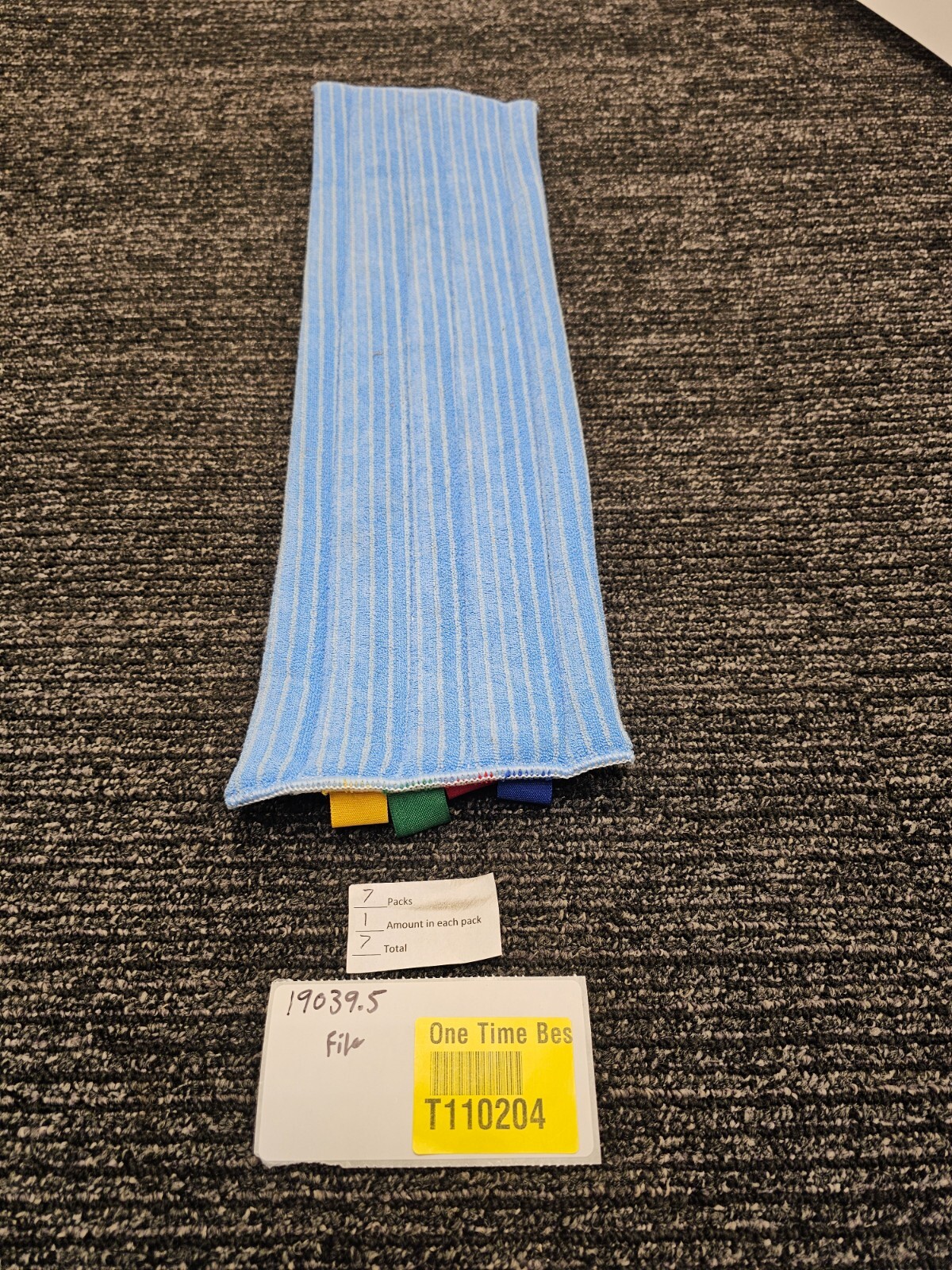 (QTY 7) Diversey Taski Micro Standard Dry Wet Mop Pad Refills 16 inch / 40 cm