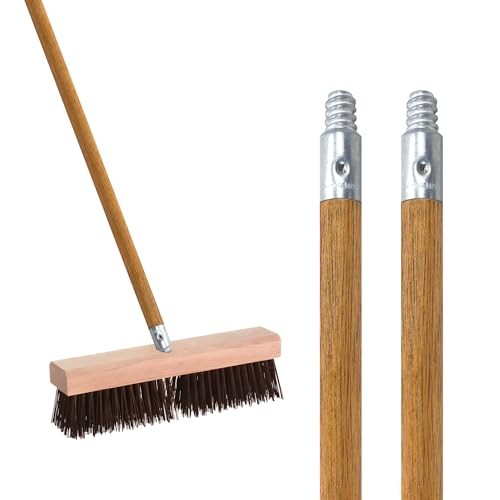 Commercial Products 54-inch Replacement Wood Broom Handle with 15/16″ x 54″ 2