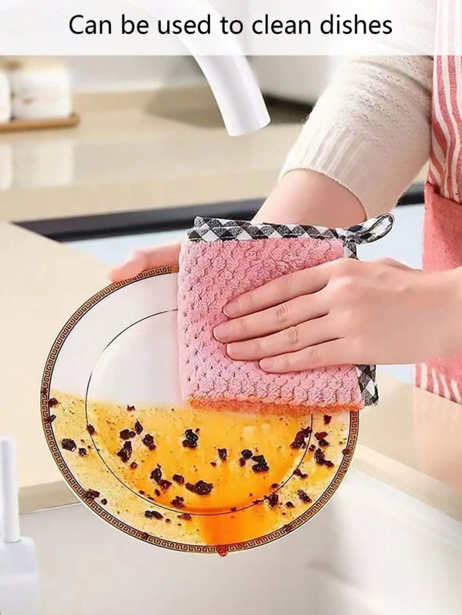 8 pcs Multi-Purpose Cleaning Cloths Strong Absorption for Home & Car