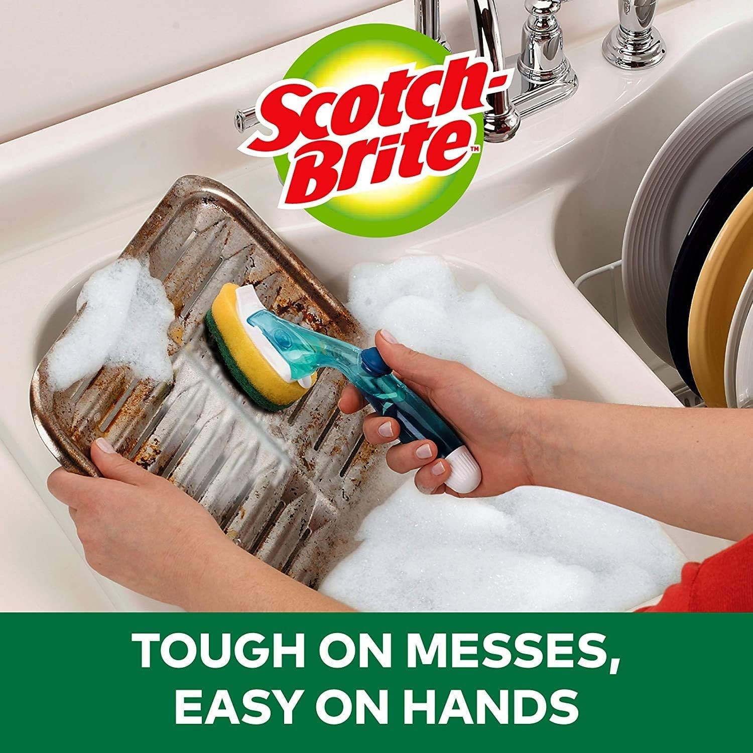 Heavy Duty Dishwand Refill, 4-Refills