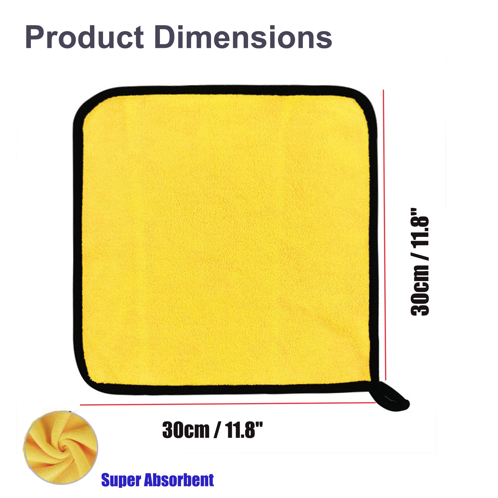 Car Wash Towel Drying Rag Car Polishing Detailing Microfiber Cleaning Cloth