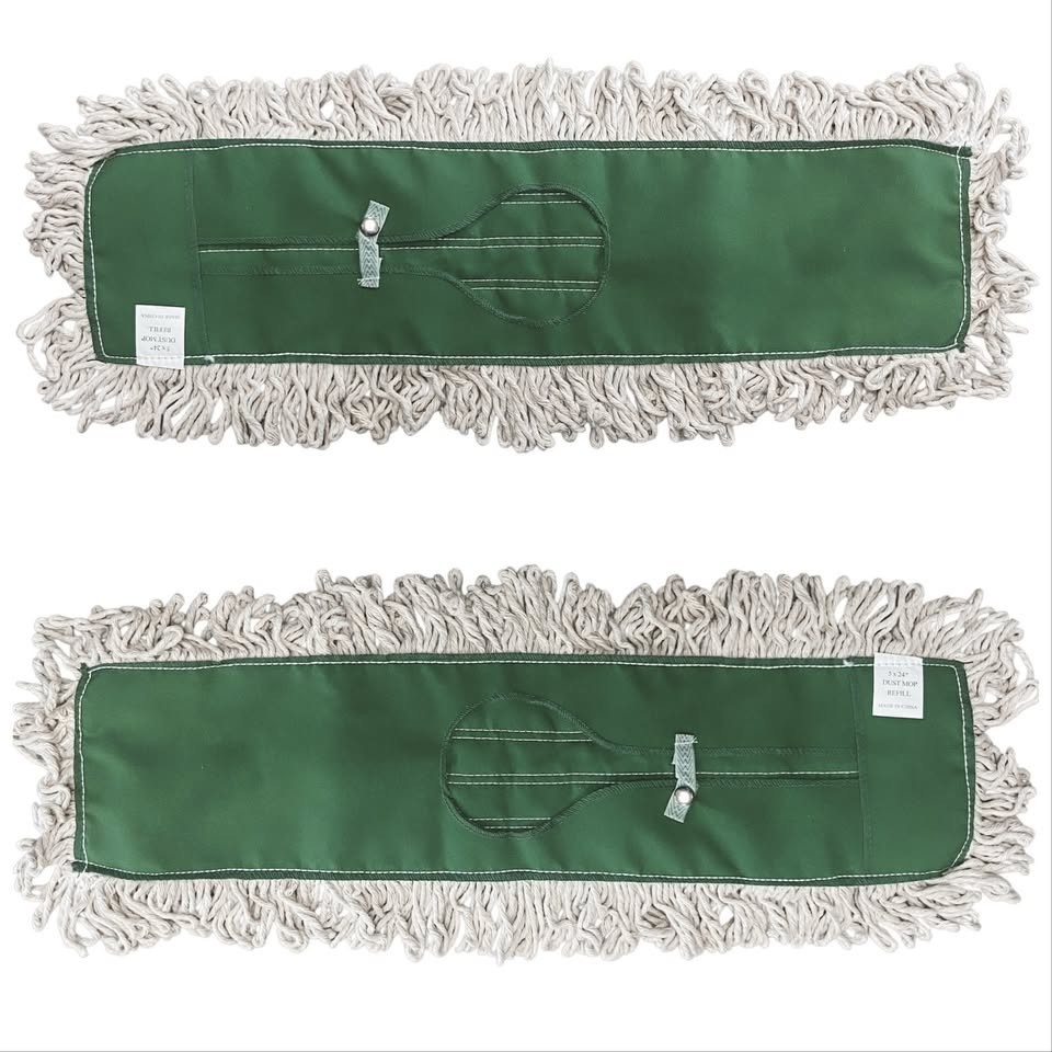 Brand New Set of 2 for $10 Dust Mop Head Replacements Refills 24” x 5”