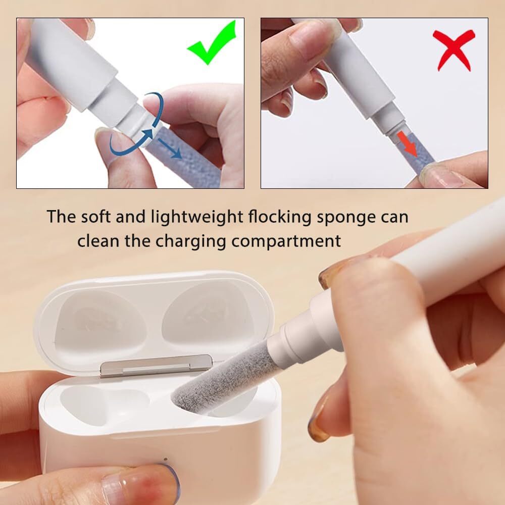 Cleaning Pen For Airpods Pro1 2Earphones Cleaner Kit Soft Brush Case Earbuds Lot